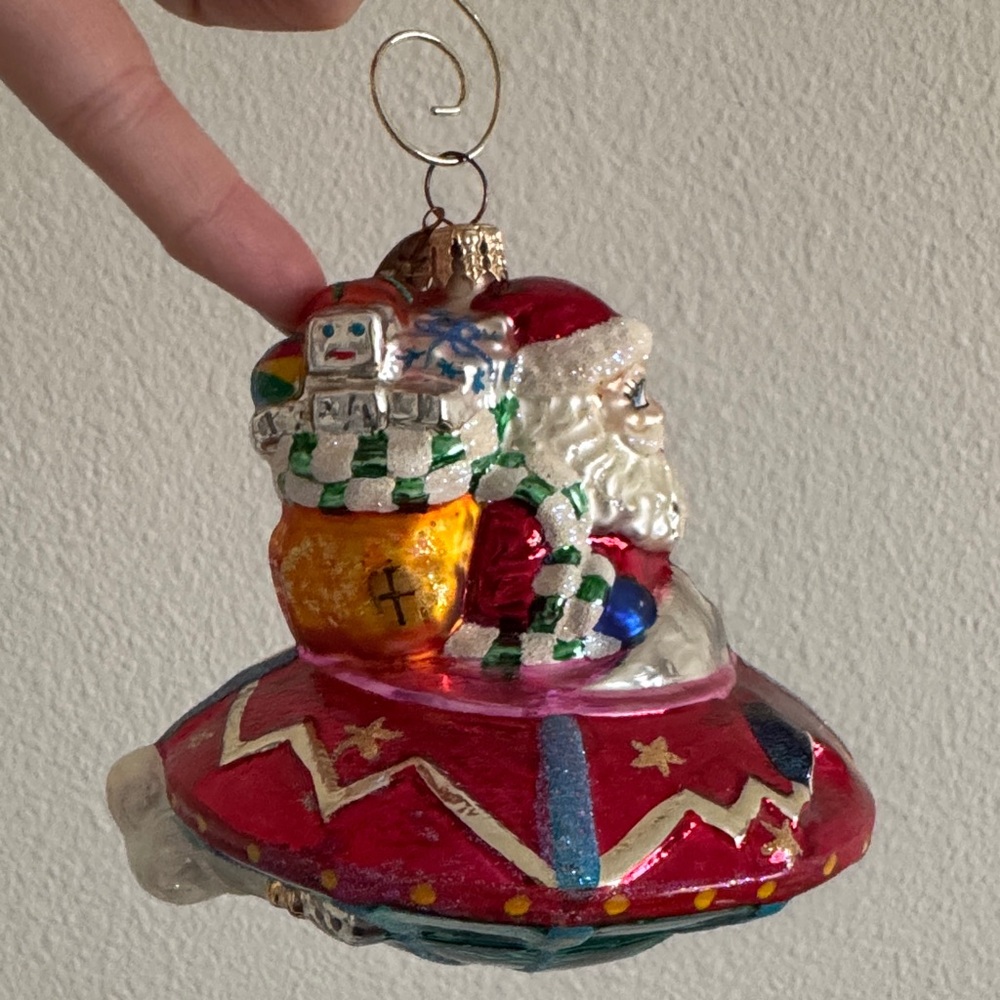 Christopher Radko Santa Claus UFO Ornament - Picture 2 of 10